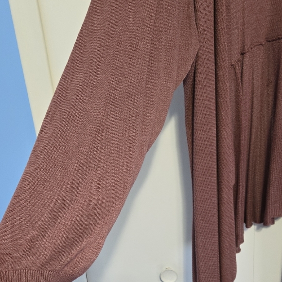 Torrid Women's Mauve Open Sweater - Picture 3 of 5